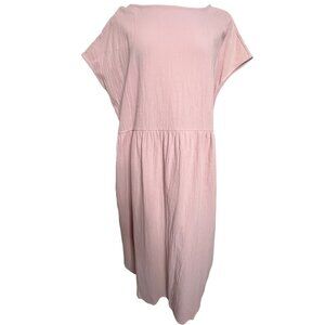 Pink Madi Dress 4X Pockets A Style Pull over Comfortable Summer Y2K90’s